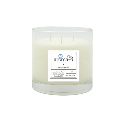 Winter Fruits Large 3 Wick Candle