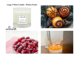 Winter Fruits Large 3 Wick Candle